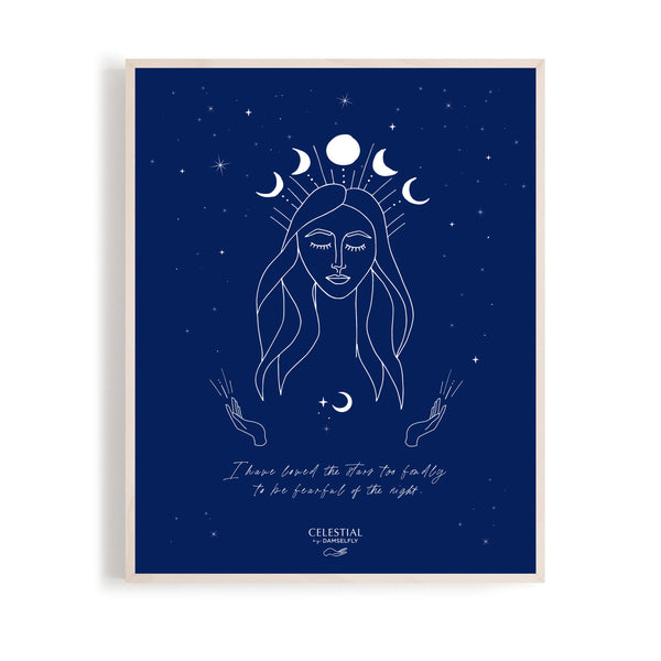 Goddess - Celestial Print A4