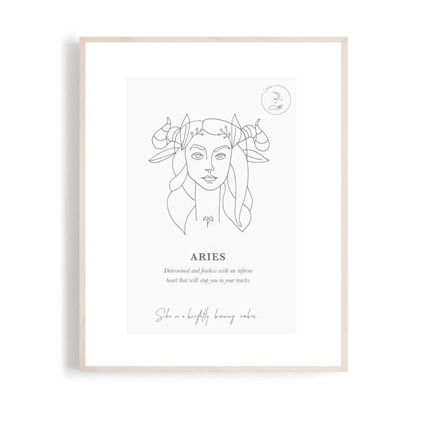 Aries - Zodiac Portrait A5