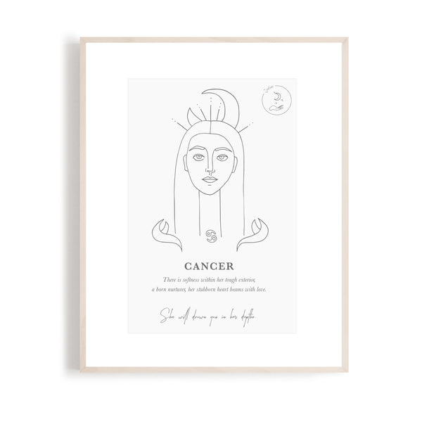 Cancer - Zodiac Portrait A5