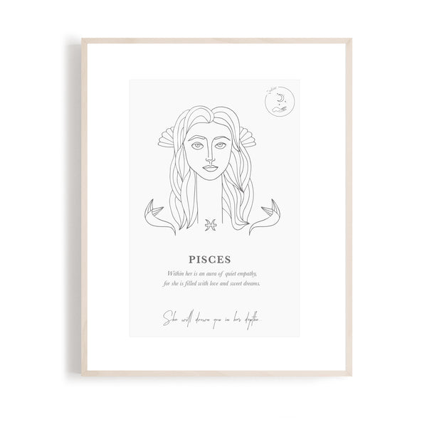 Pisces - Zodiac Portrait A5
