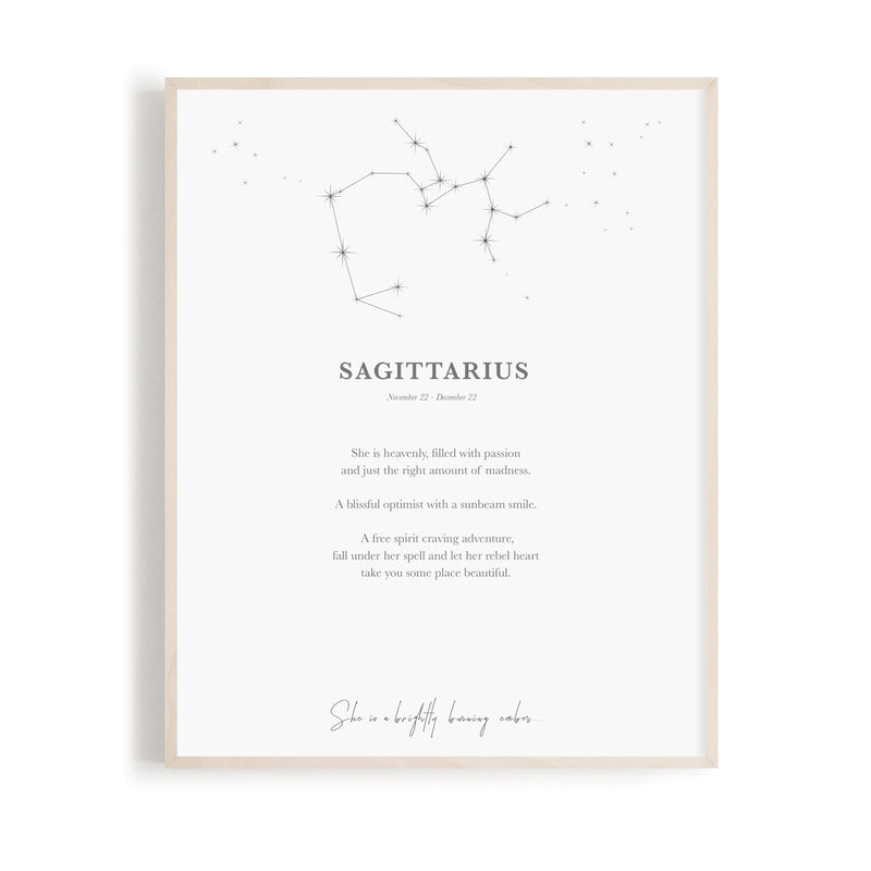 Sagittarius - Zodiac Word A4