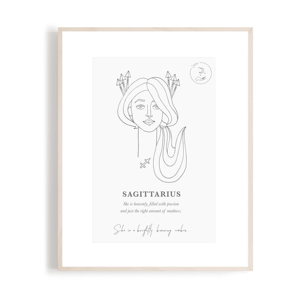 Sagittarius - Zodiac Portrait A5
